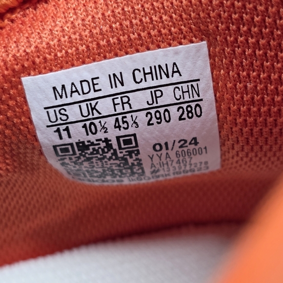 adidas SM Adizero Impact Football Cleats Mens Size 11 White Orange IH8467 New - Picture 11 of 12